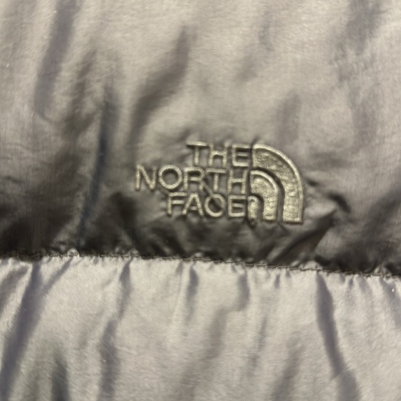 North Face Puffer in steel blue metallic color - Picture 3 of 8
